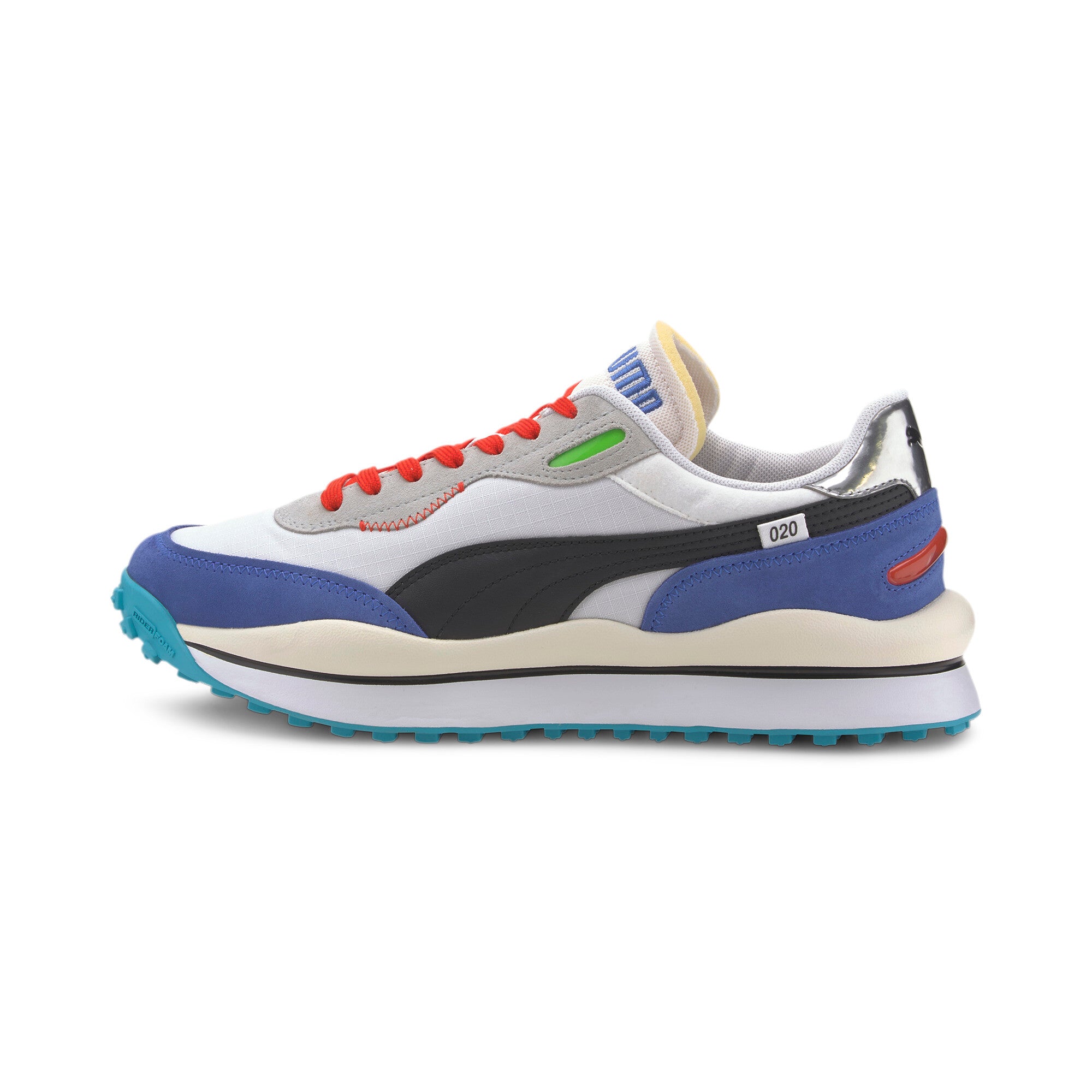 [372839-01] Mens Puma STYLE RIDER RIDE ON 'WHITE DAZZLING BLUE'