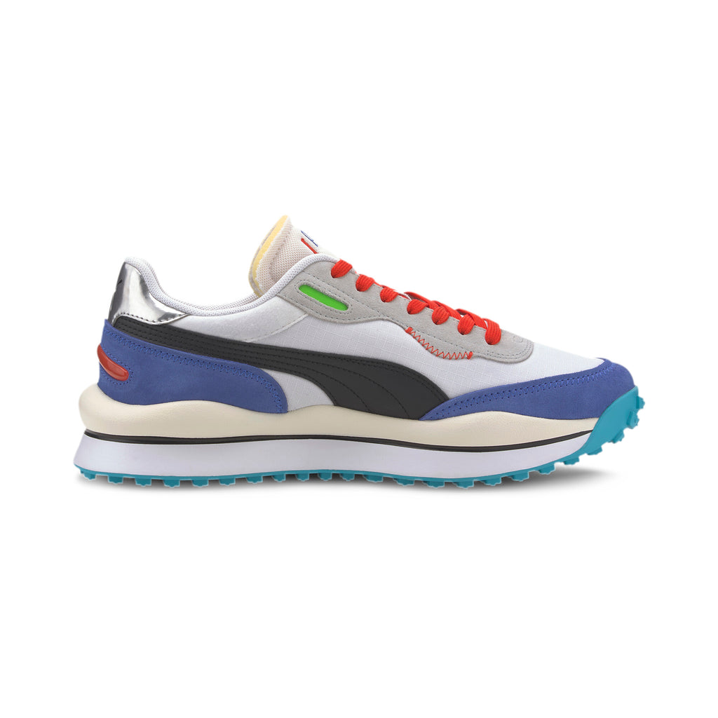 [372839-01] Mens Puma STYLE RIDER RIDE ON 'WHITE DAZZLING BLUE'