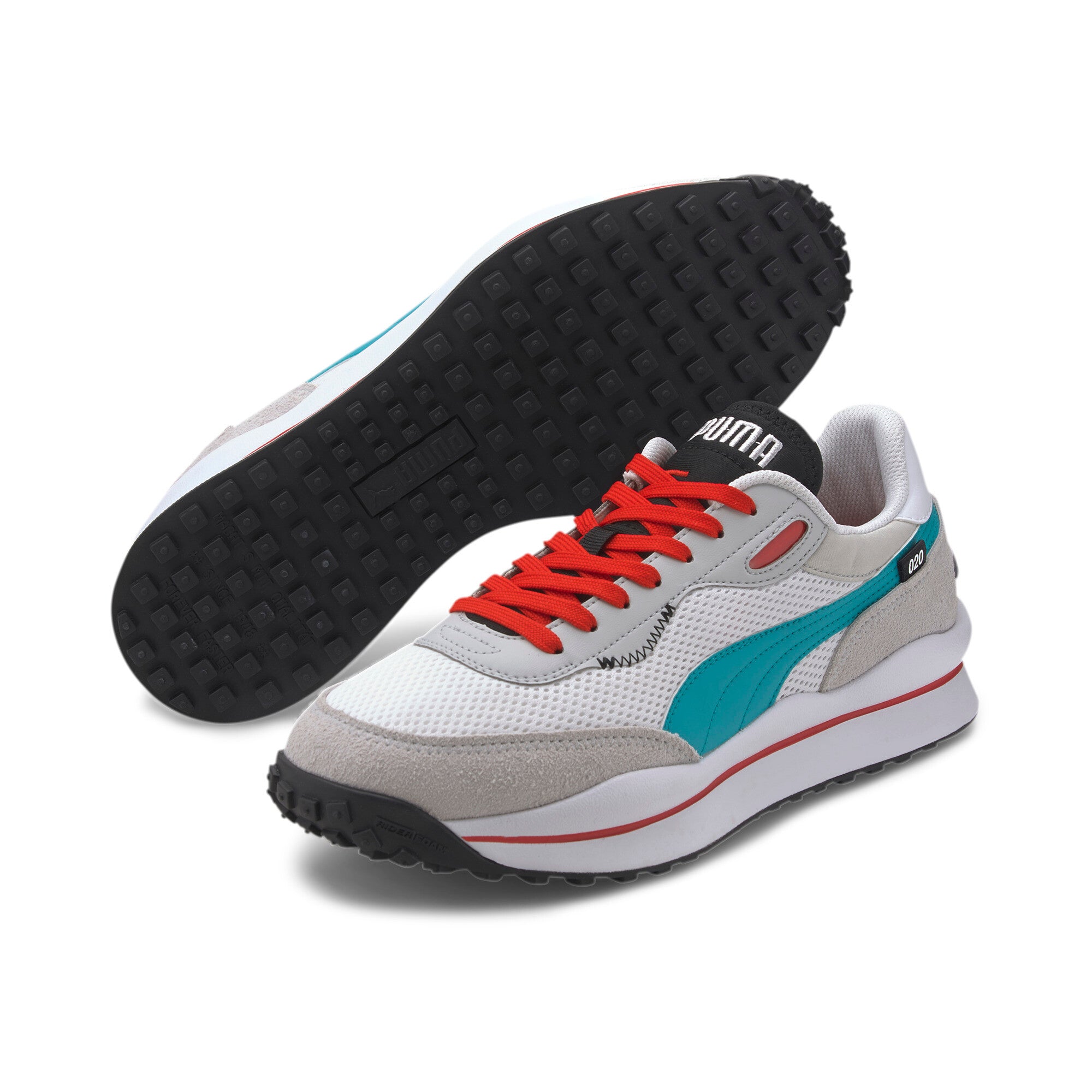 [373381-04] Mens Puma STYLE RIDER 'NEO ARCHIVE - WHITE GREY VIOLET'
