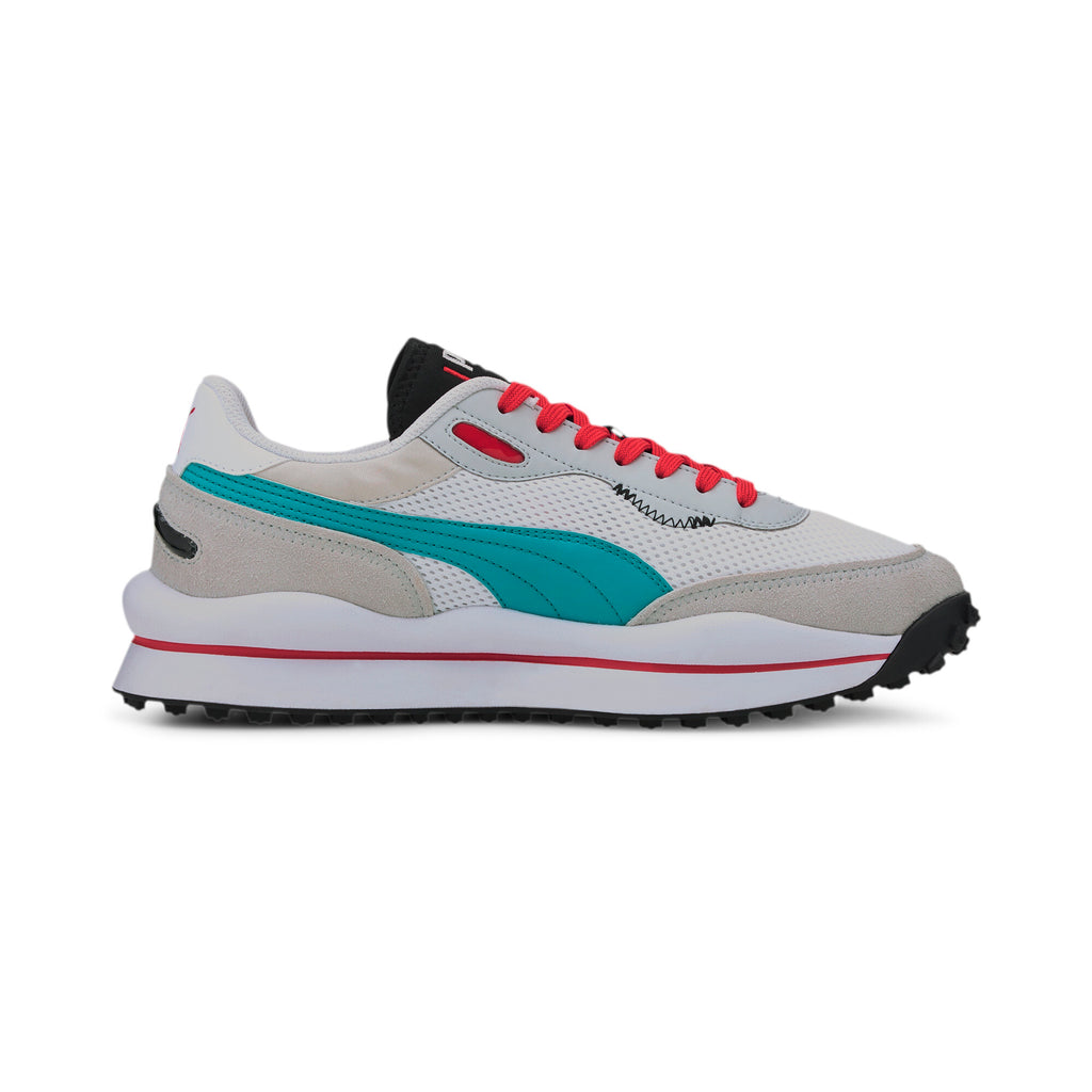 [373381-04] Mens Puma STYLE RIDER 'NEO ARCHIVE - WHITE GREY VIOLET'