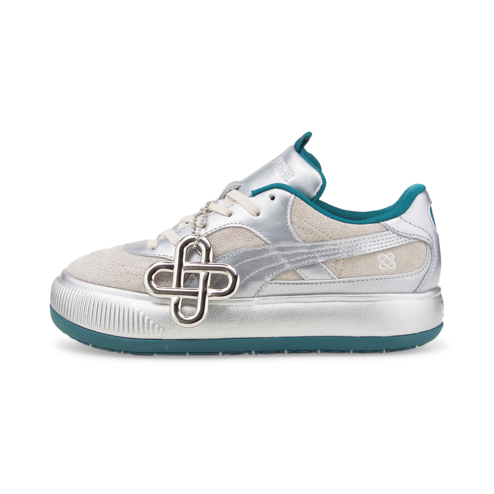 [384106-01] Womens Puma PRONOUNCE X SUEDE MAYU 2 'SILVER ULTRA VIOLET'