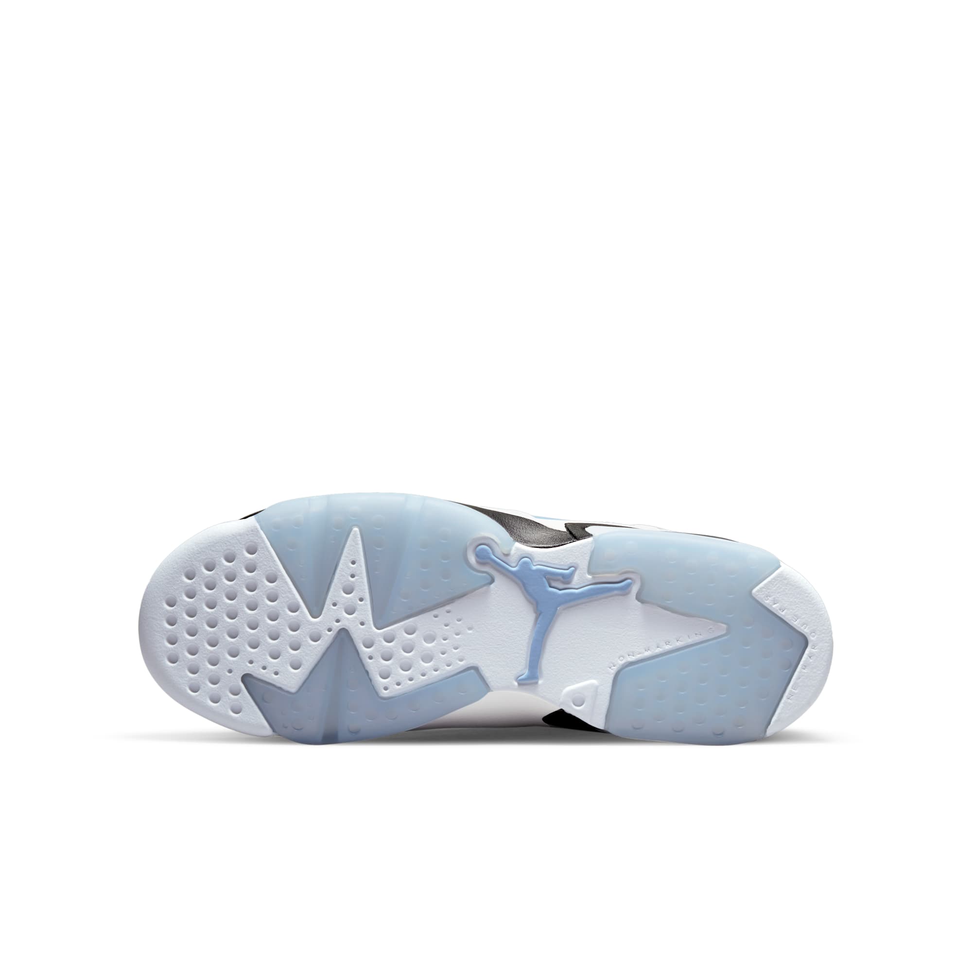 [384665-410] GRADE SCHOOL AIR JORDAN RETRO 6 'UNC WHITE'