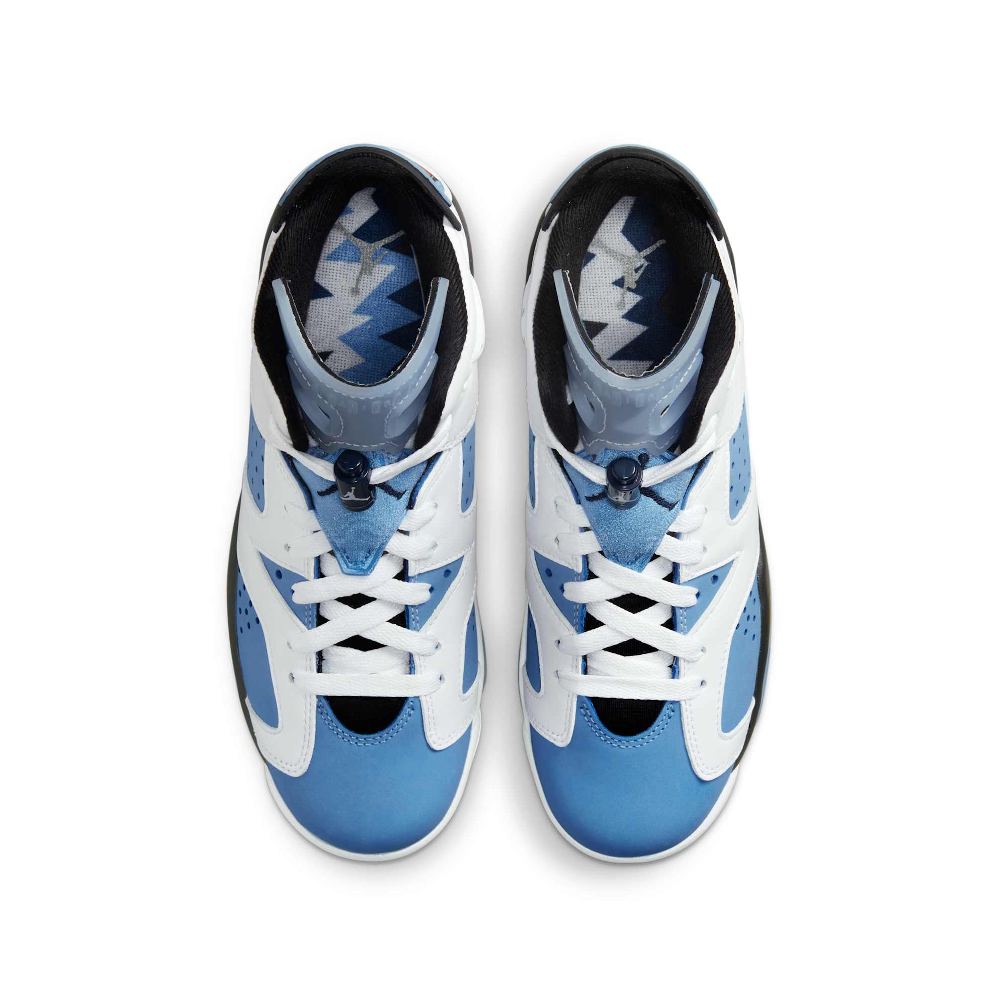 [384665-410] GRADE SCHOOL AIR JORDAN RETRO 6 'UNC WHITE'
