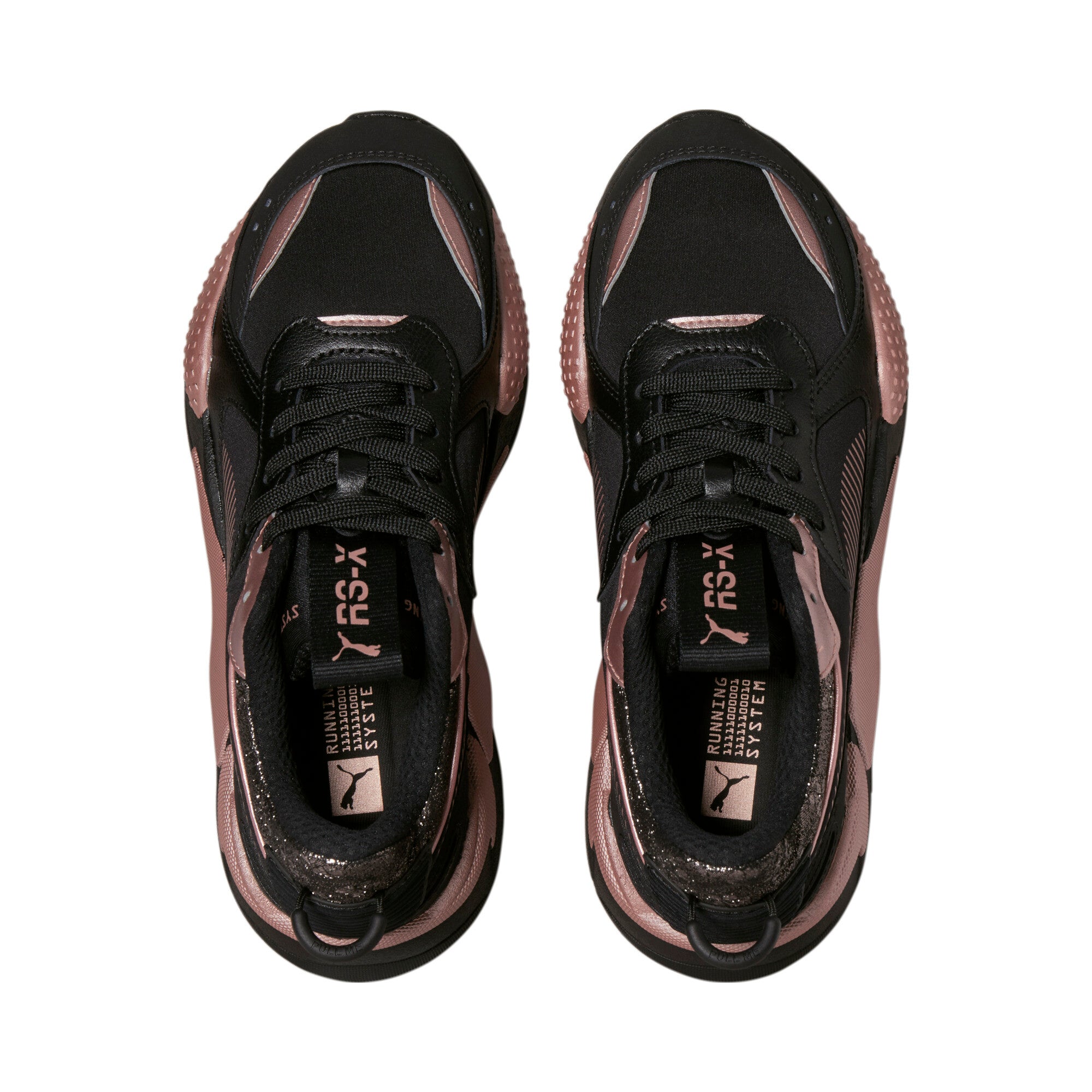 [385406-01] WOMENS PUMA RS-X 'BLACK ROSE GOLD'