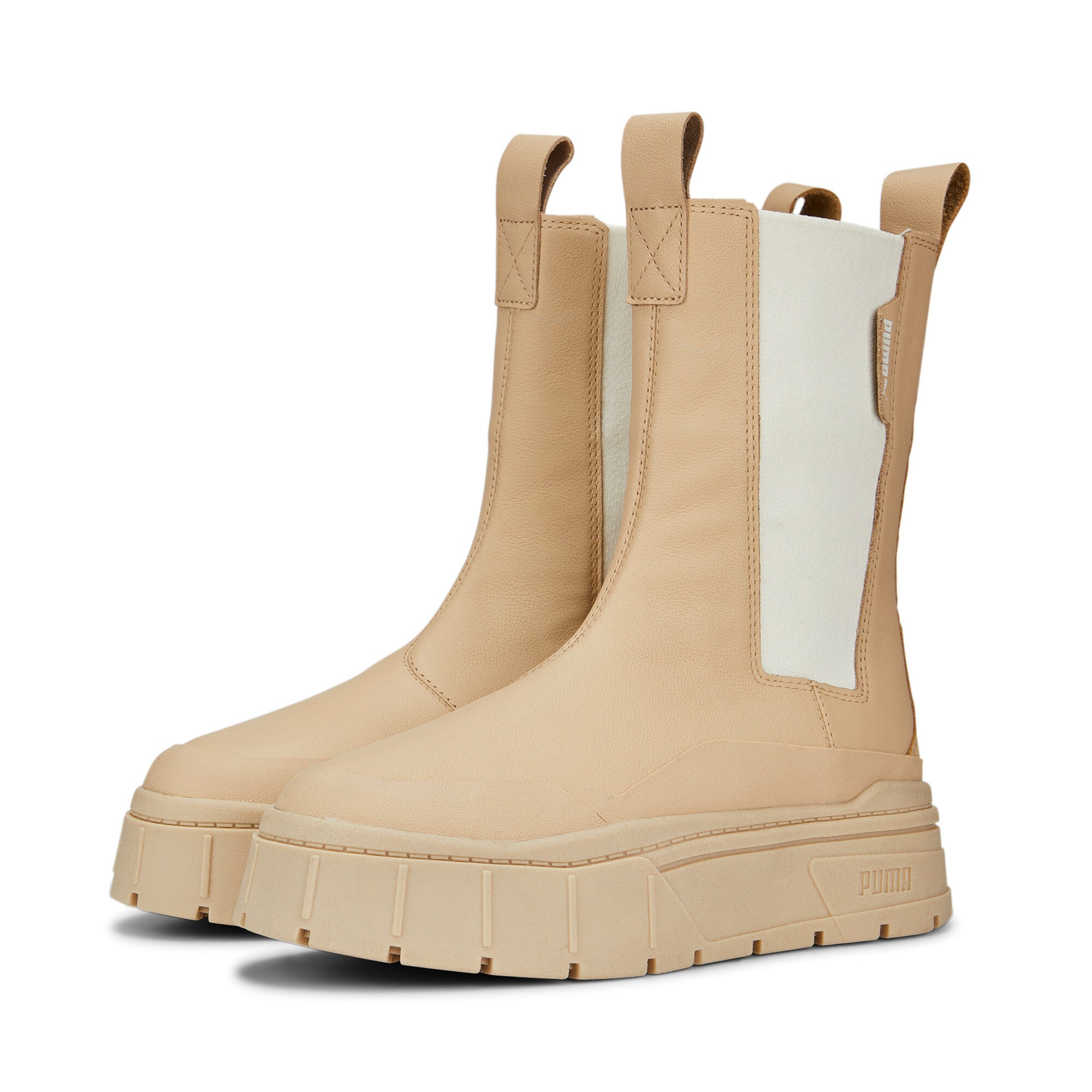 [386272-02] WOMENS PUMA MAYZE STACK CHELSEA BOOT 'LIGHT SAND'