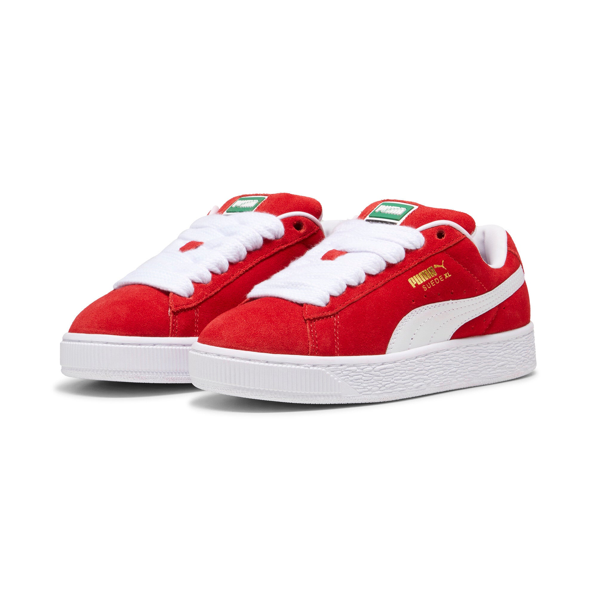 [396577-03] GRADE SCHOOL PUMA SUEDE XL GS 'RED WHITE'