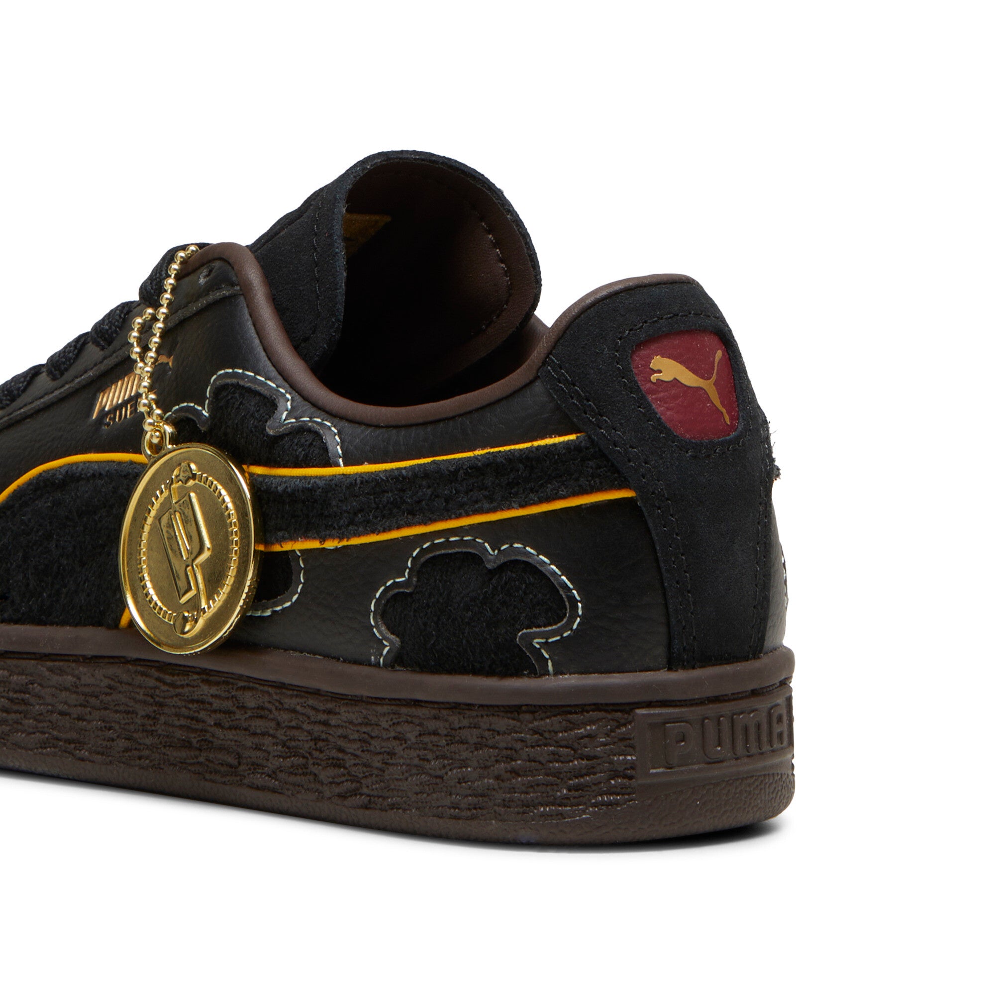 [396724-01] GRADE SCHOOL PUMA SUEDE 1 PIECE 'BLACKBEARD'