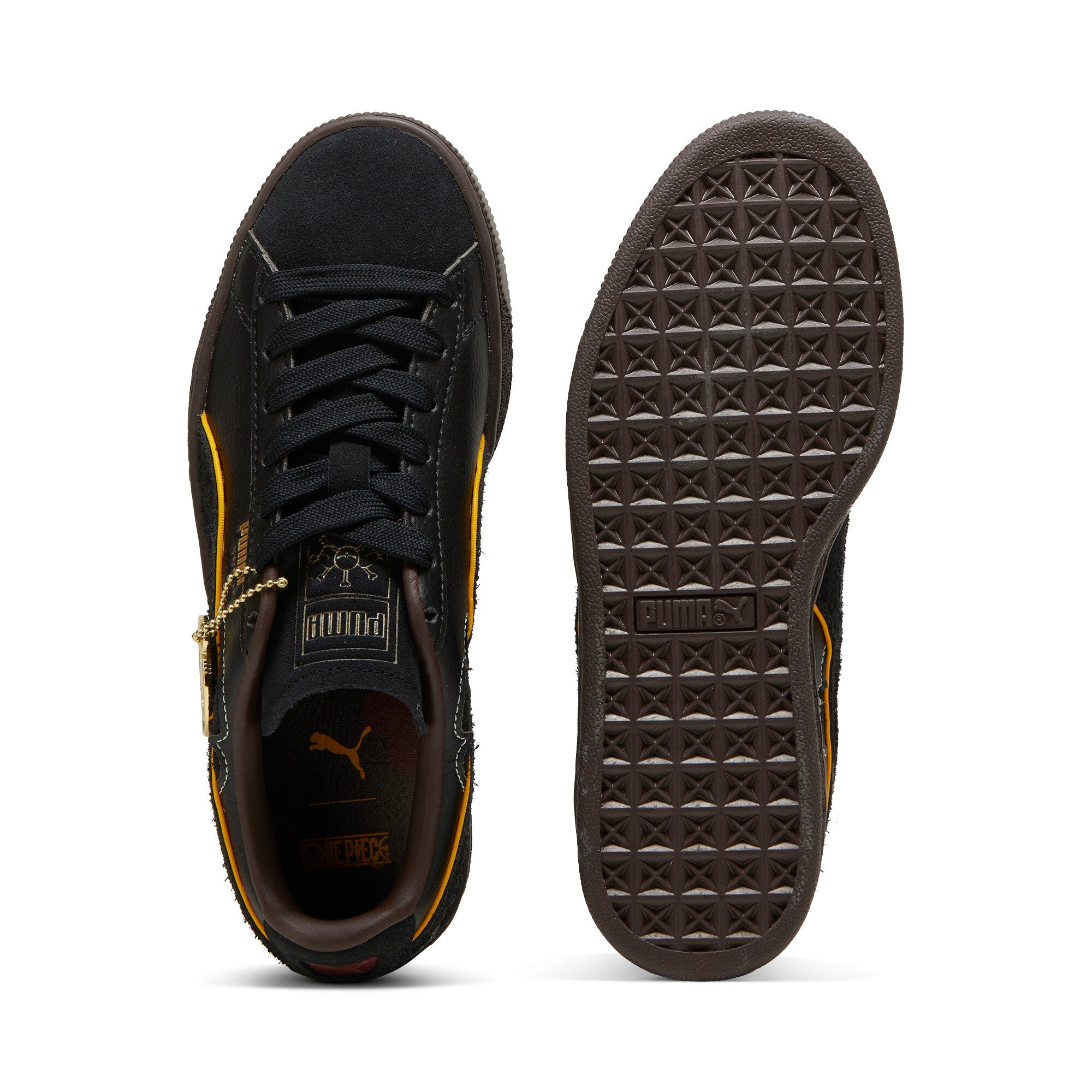 [396724-01] GRADE SCHOOL PUMA SUEDE 1 PIECE 'BLACKBEARD'