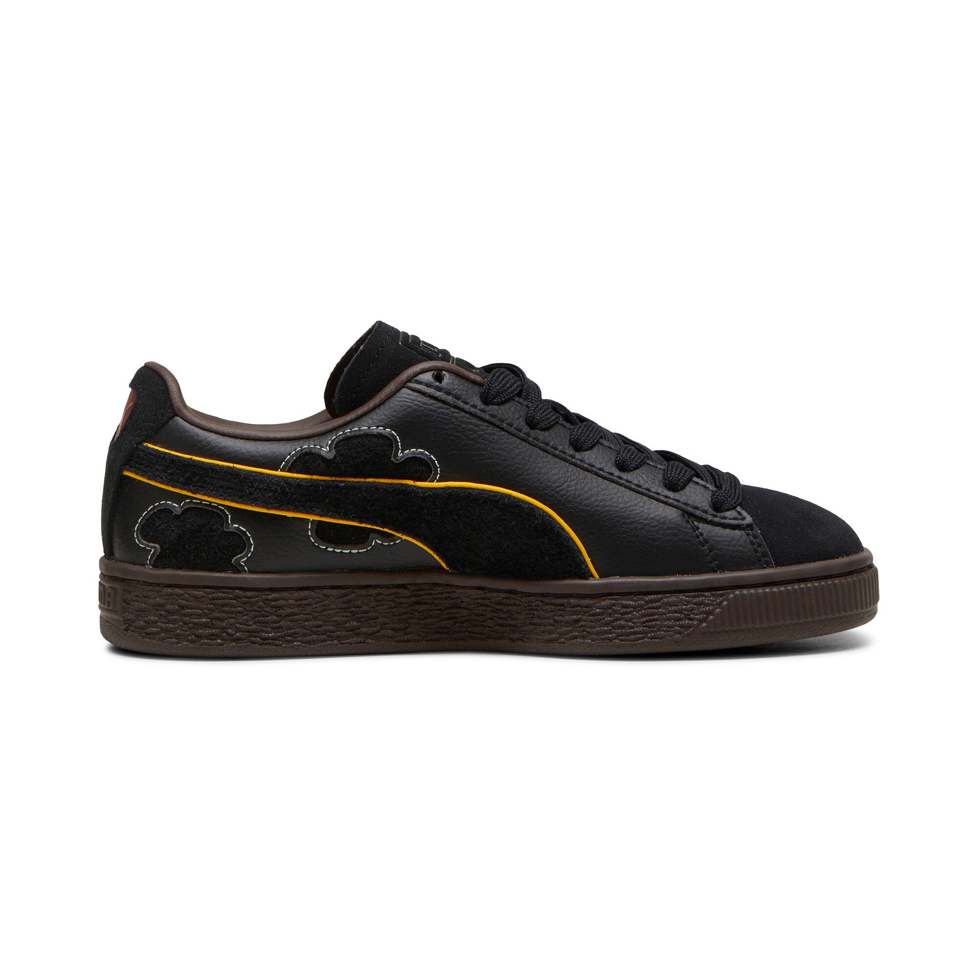 [396724-01] GRADE SCHOOL PUMA SUEDE 1 PIECE 'BLACKBEARD'