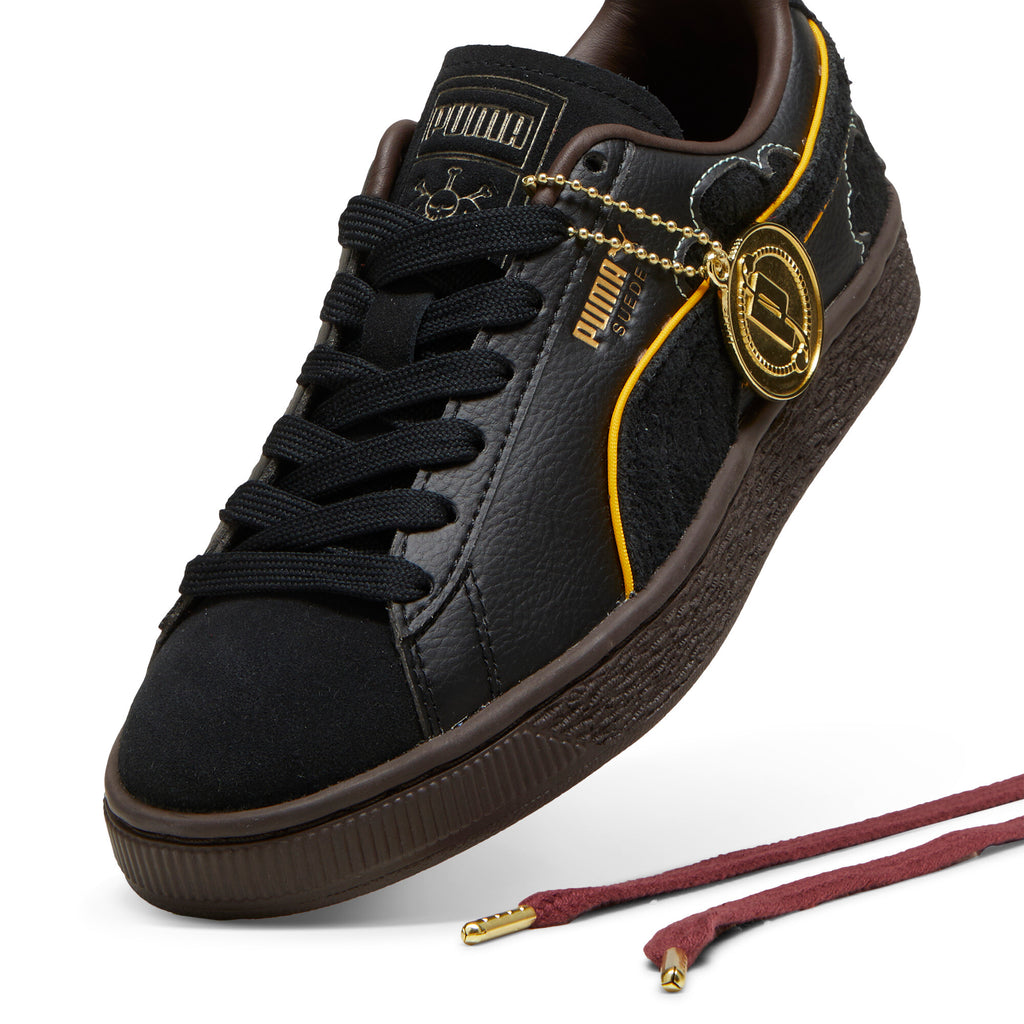 [396724-01] GRADE SCHOOL PUMA SUEDE 1 PIECE 'BLACKBEARD'