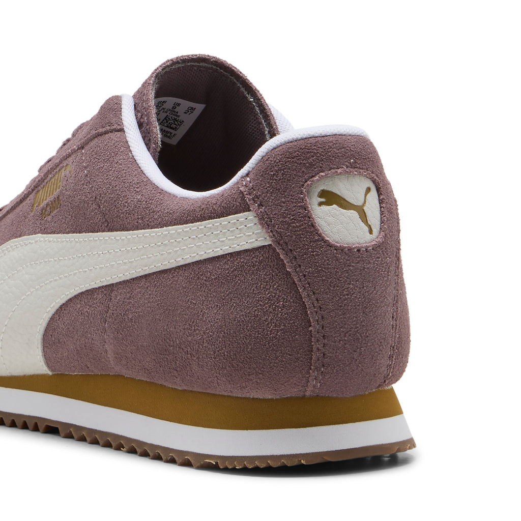 [398635-11] MENS PUMA ROMA SUEDE 'RAISIN WHITE'