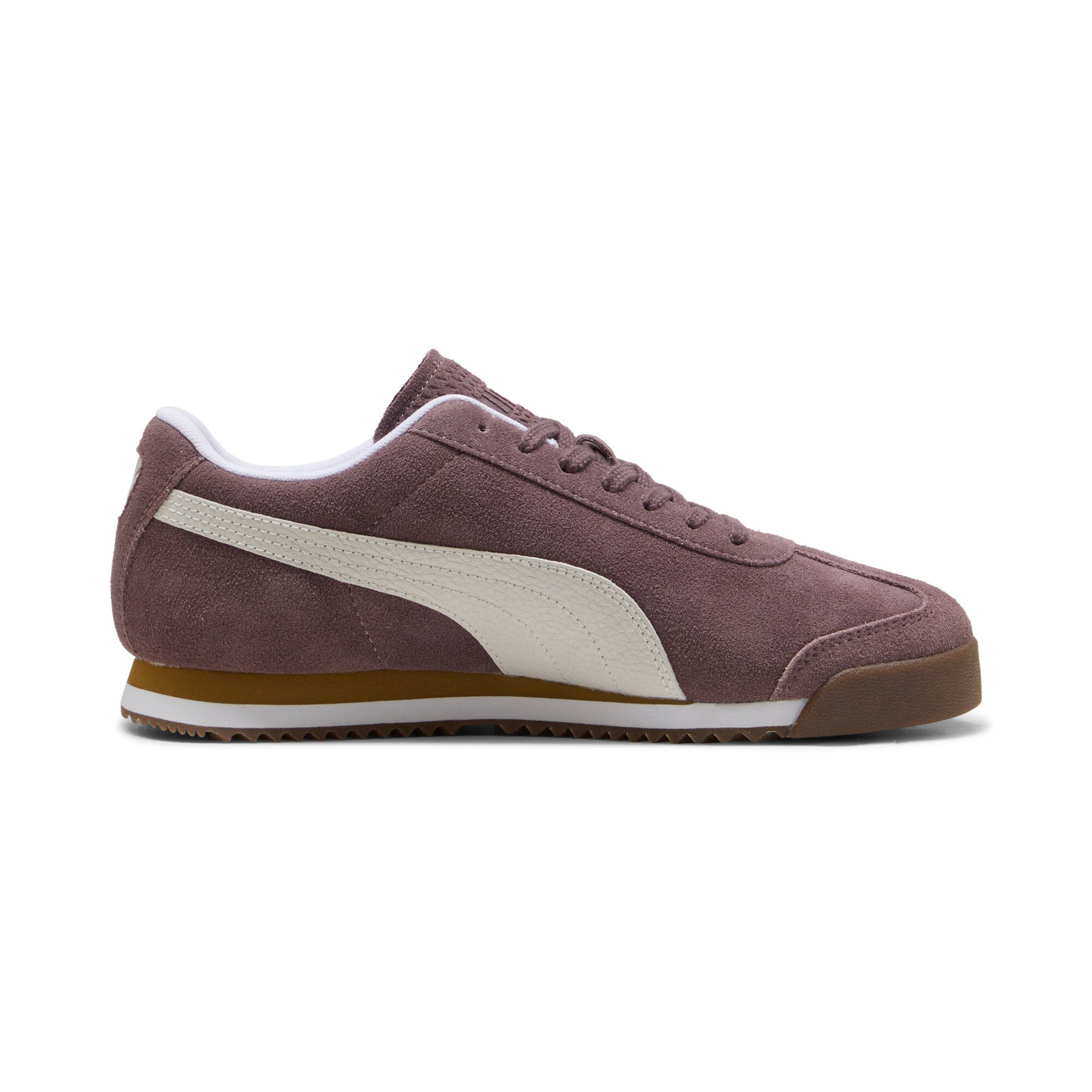 [398635-11] MENS PUMA ROMA SUEDE 'RAISIN WHITE'