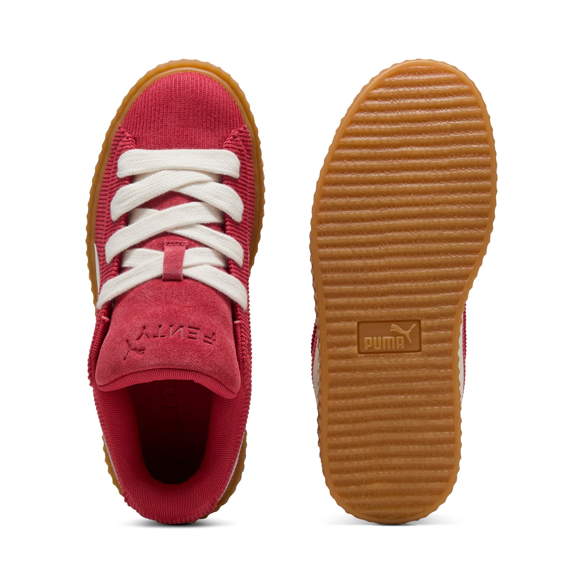 [399872-04] GRADE SCHOOL PUMA CREEPER PHATTY 'RIHANNA FENTY CORDUROY RED'