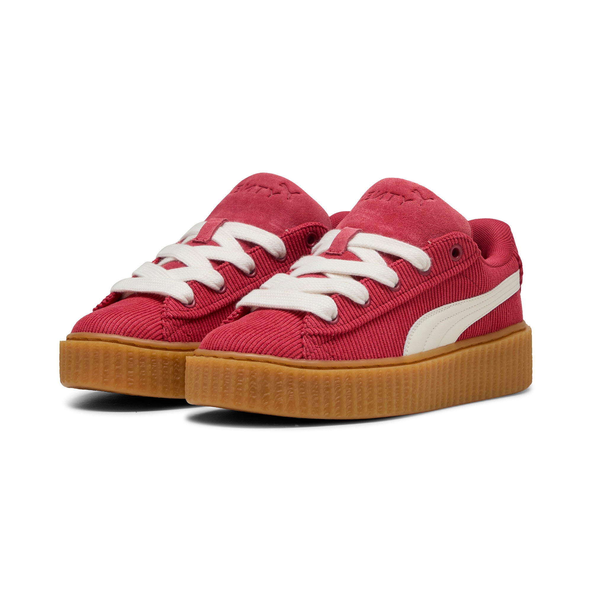 [399872-04] GRADE SCHOOL PUMA CREEPER PHATTY 'RIHANNA FENTY CORDUROY RED'