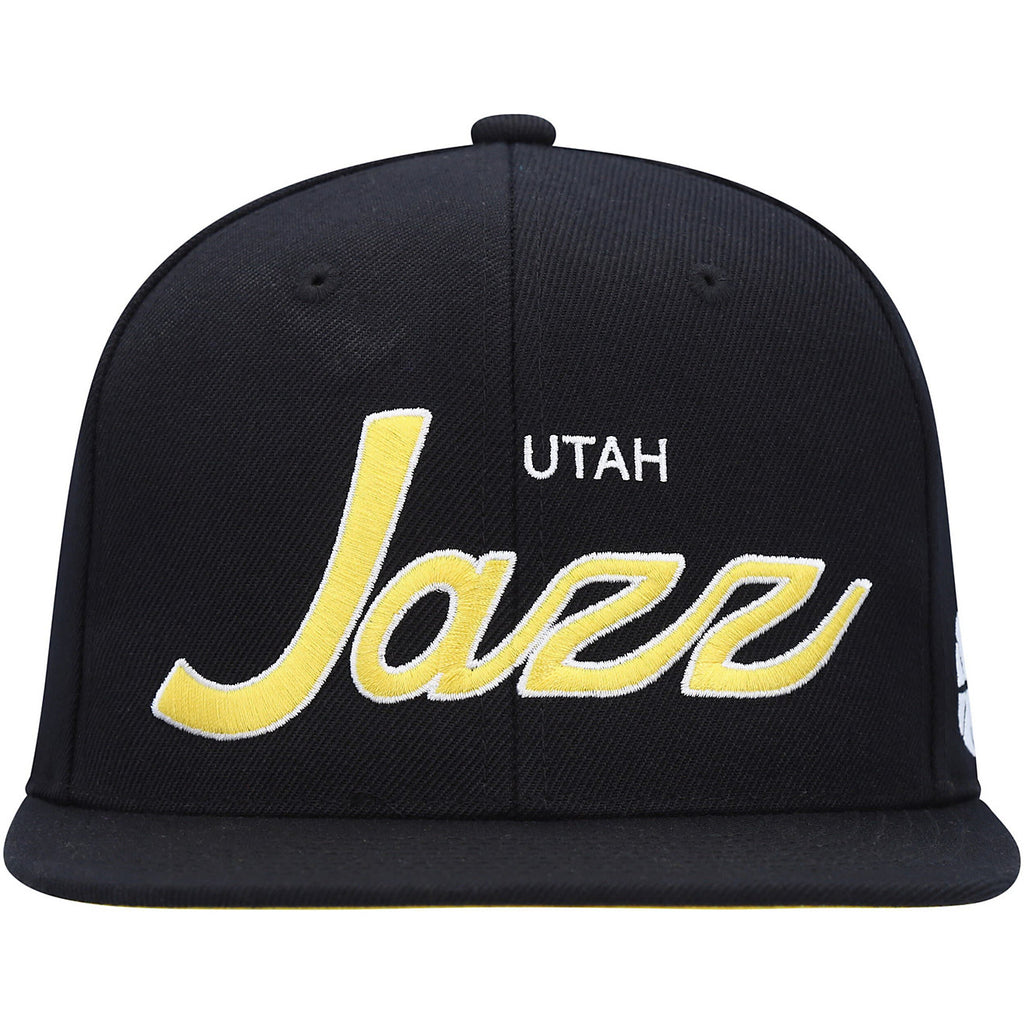 MENS MITCHELL & NESS NBA TEAM SCRIPT 2.0 SNAPBACK JAZZ