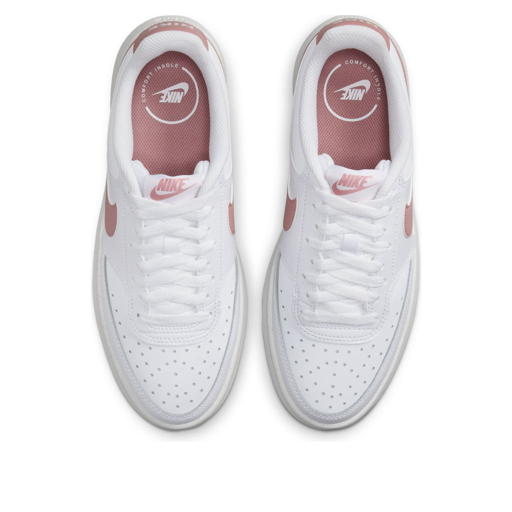 [DZ5394-102] WOMENS NIKE COURT VISION ALTA LEATHER 'SAIL RED STARDUST'