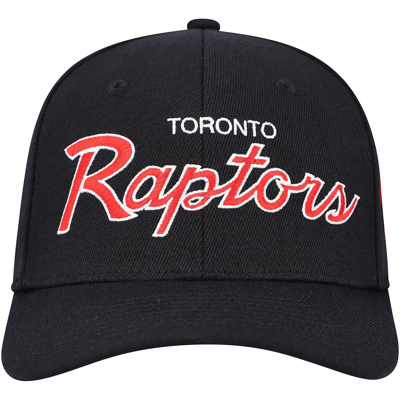 MENS MITCHELL & NESS NBA TEAM SCRIPT 2.0 STRETCH SNAPBACK RAPTORS