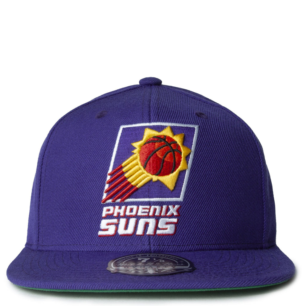 MENS MITCHELL & NESS NBA TEAM GROUND 2.0 FITTED HWC SUNS - PURPLE