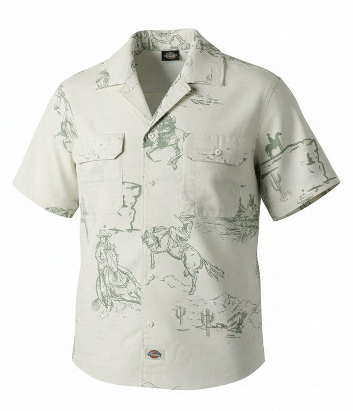 [A4Z7SC48] MENS DICKIES BUTTON SHIRT SAVAGE WORK COWBOY WESTERN