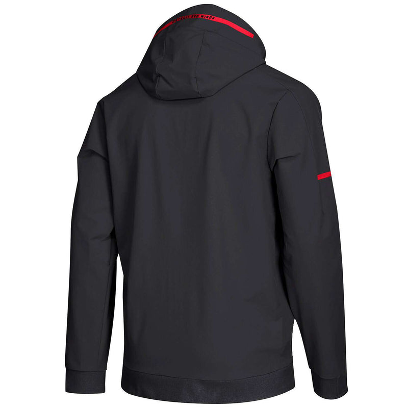 [ D77159 ] Mens Adidas NHL Detroit Red Wings Woven Full Zip Hoodie
