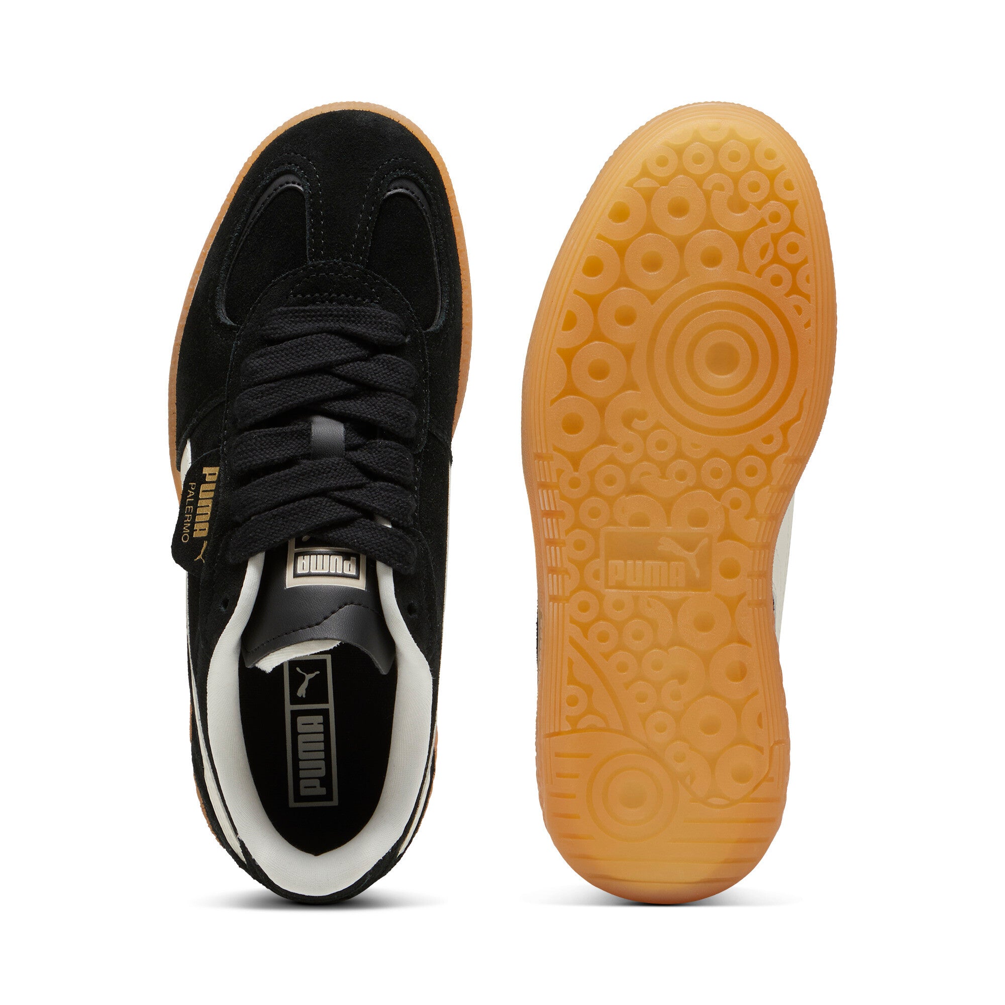[400323-02] WOMENS PUMA PALERMO MODA XTRA 'BLACK FROSTED IVORY GUM'