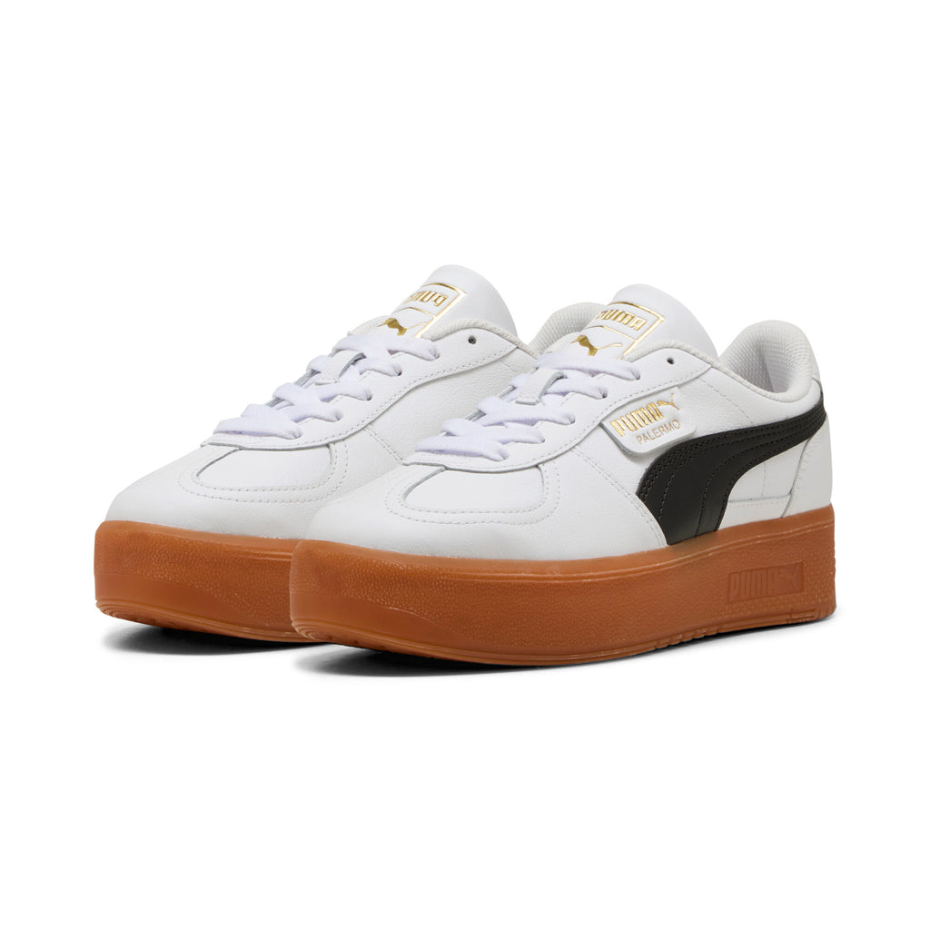 [400461-02] WOMENS PUMA PALERMO ELEVATA LEATHER 'WHITE GUM'
