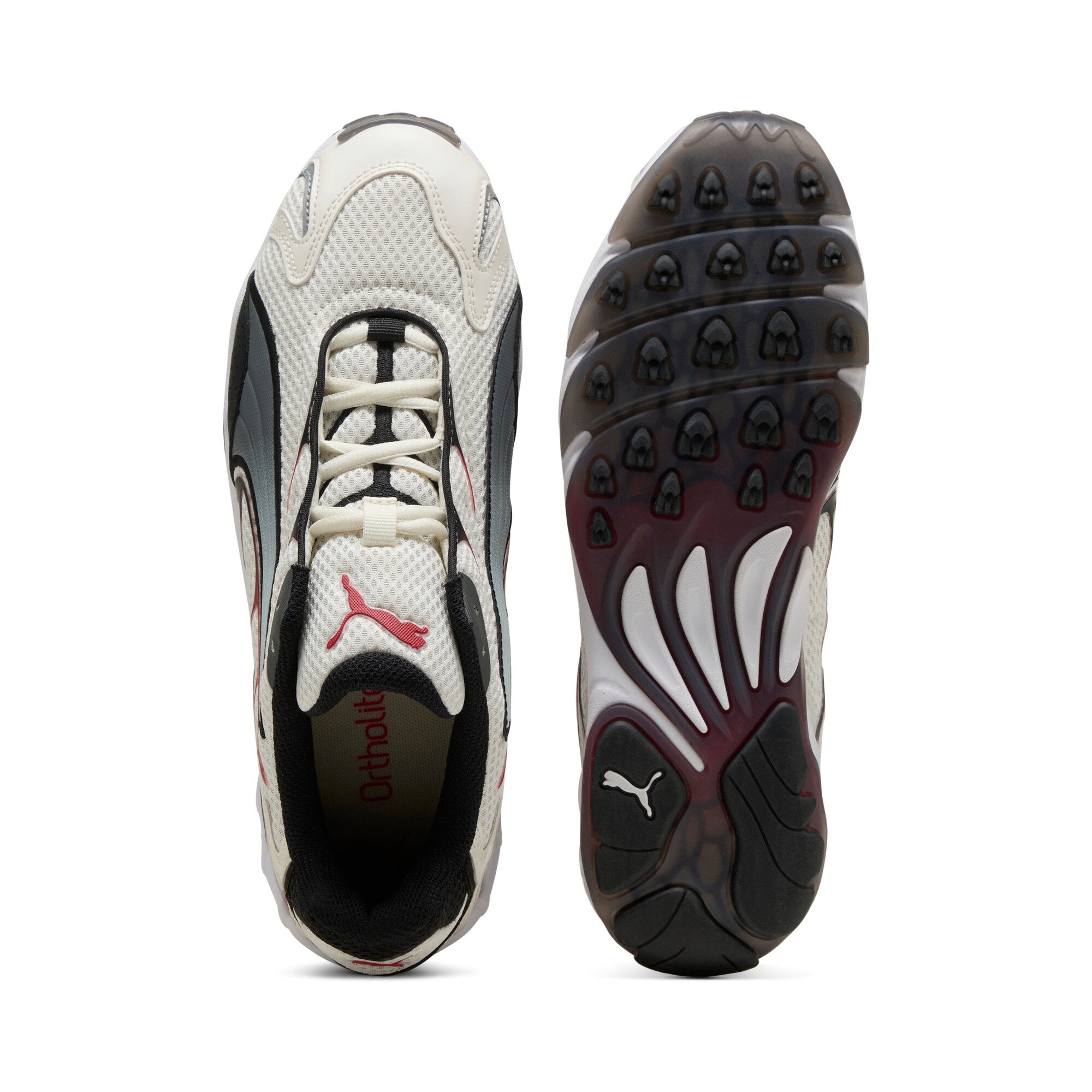 [401560-11] MENS PUMA INHALE 'WARM WHITE FOR ALL TIME RED'