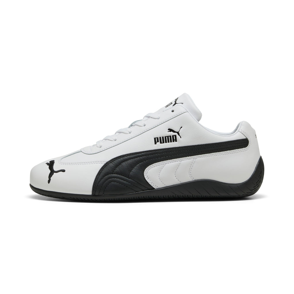 [401603-02] MENS PUMA SPEEDCAT LEATHER 'WHITE BLACK'