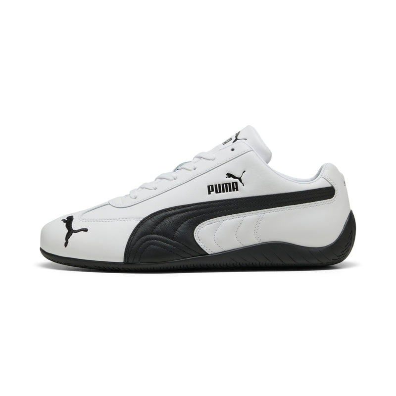[401603-02] MENS PUMA SPEEDCAT LEATHER 'WHITE BLACK'