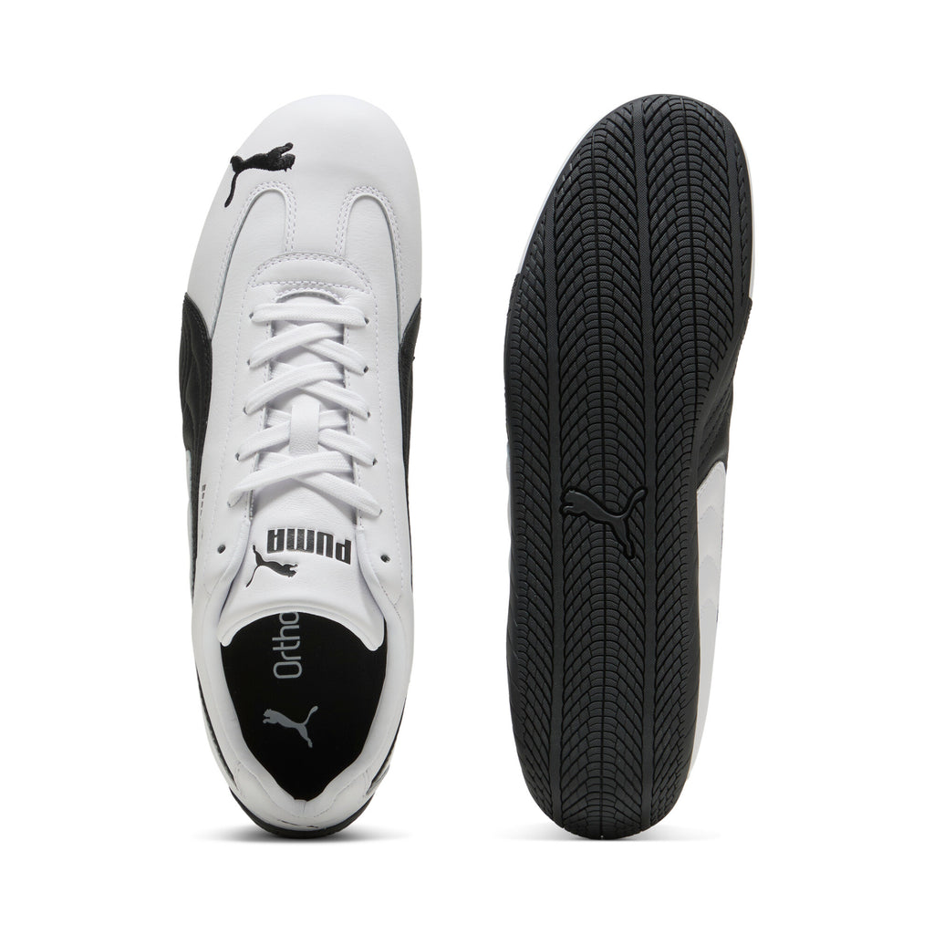 [401603-02] MENS PUMA SPEEDCAT LEATHER 'WHITE BLACK'