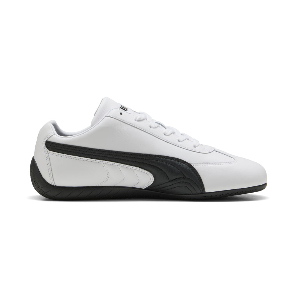 [401603-02] MENS PUMA SPEEDCAT LEATHER 'WHITE BLACK'
