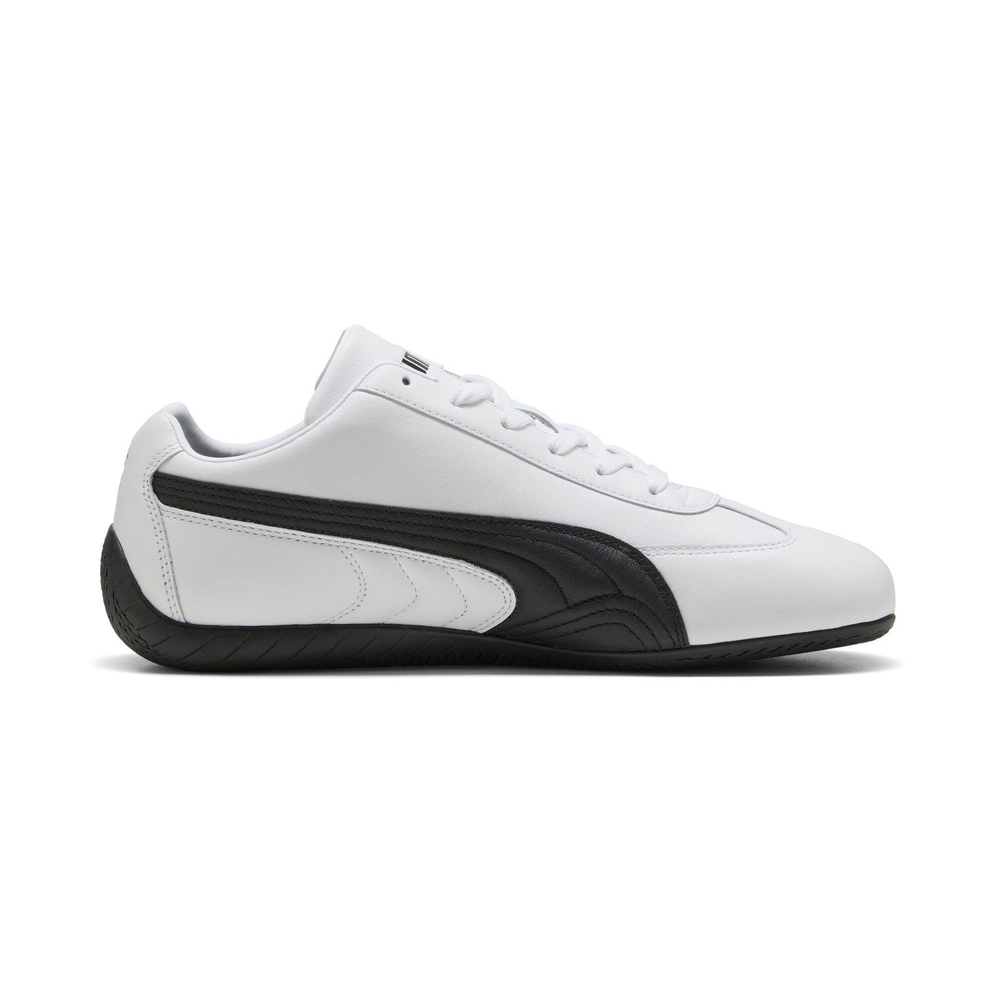 [401603-02] MENS PUMA SPEEDCAT LEATHER 'WHITE BLACK'