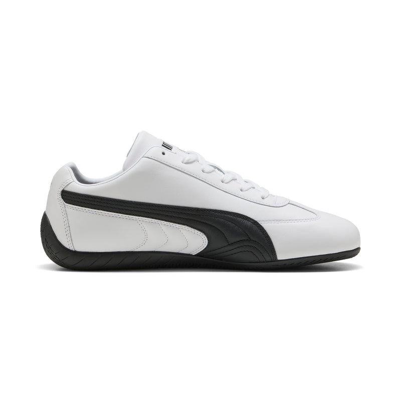 [401603-02] MENS PUMA SPEEDCAT LEATHER 'WHITE BLACK'