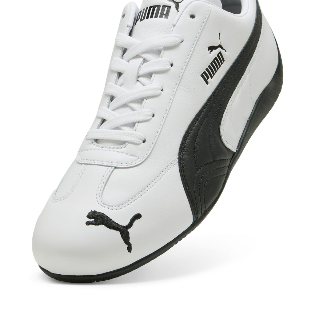 [401603-02] MENS PUMA SPEEDCAT LEATHER 'WHITE BLACK'