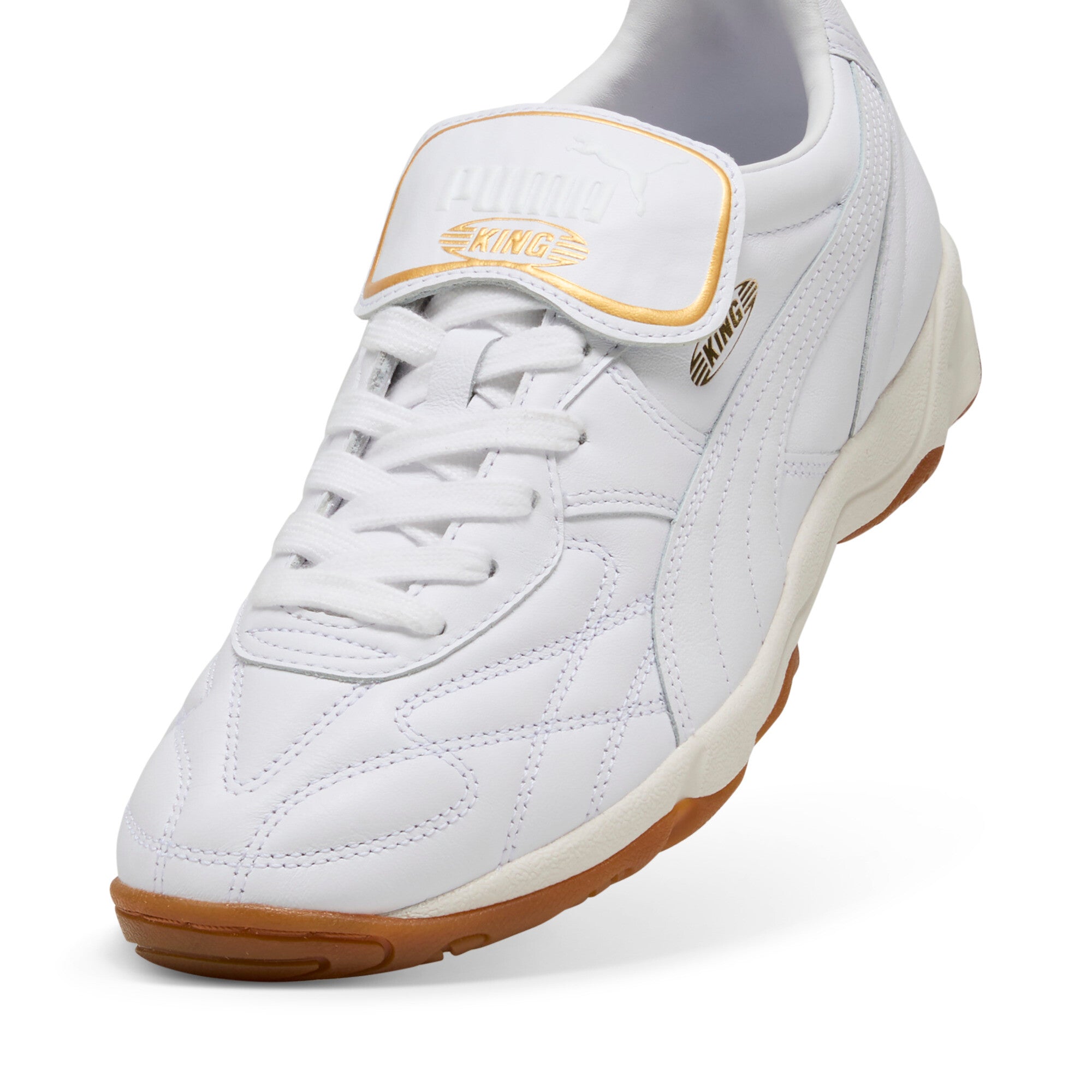 [401683-02] MENS PUMA KING INDOOR 'WHITE FROSTED IVORY'