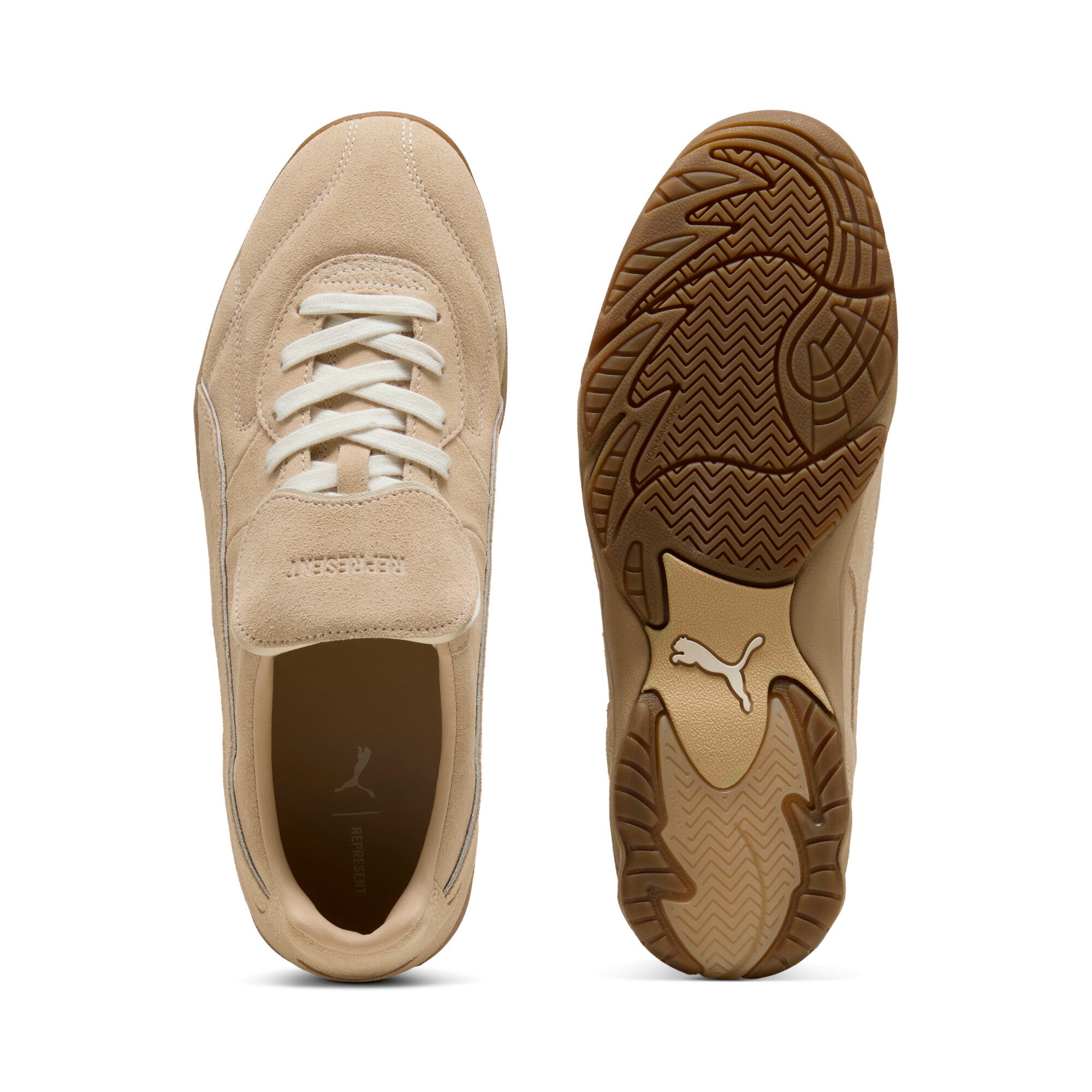 [403454-01] MENS PUMA KING INDOOR PREMIUM 'REPRESENT LIGHT SAND'