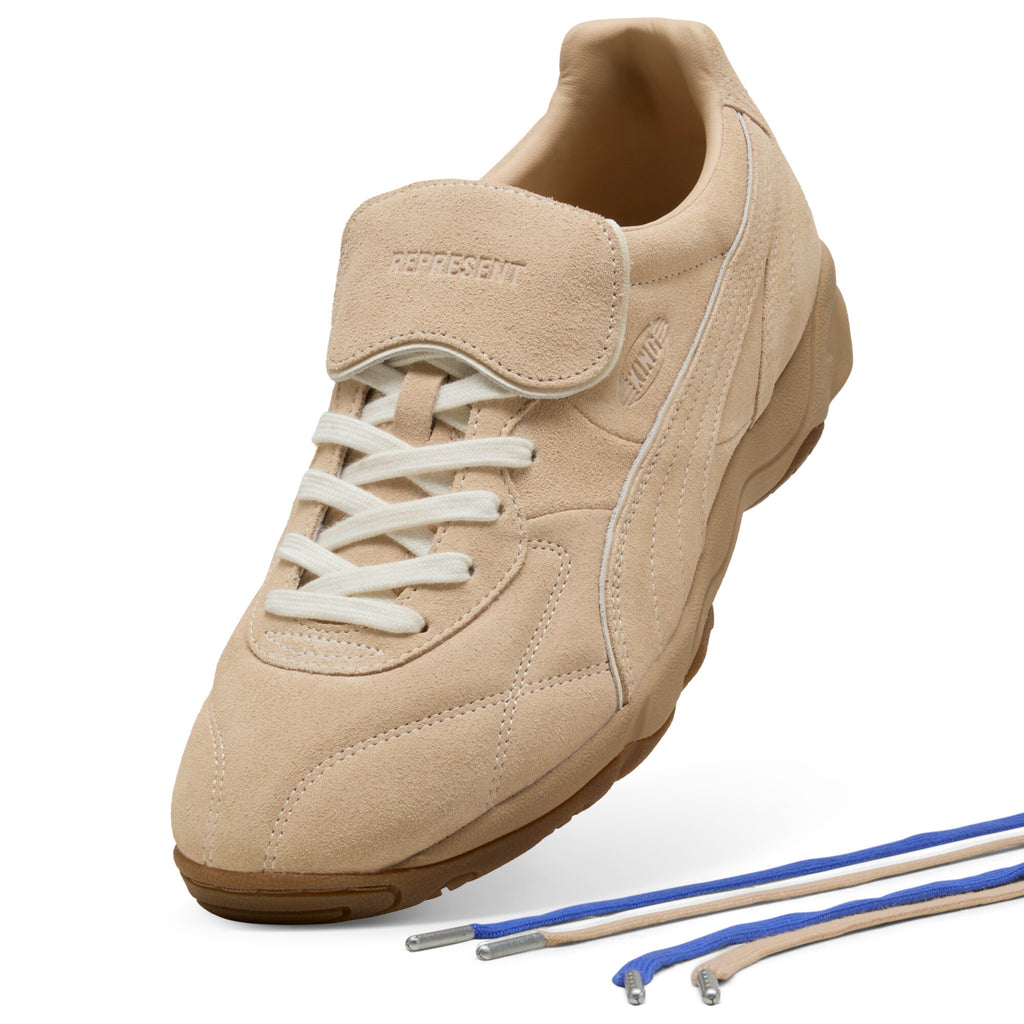 [403454-01] MENS PUMA KING INDOOR PREMIUM 'REPRESENT LIGHT SAND'