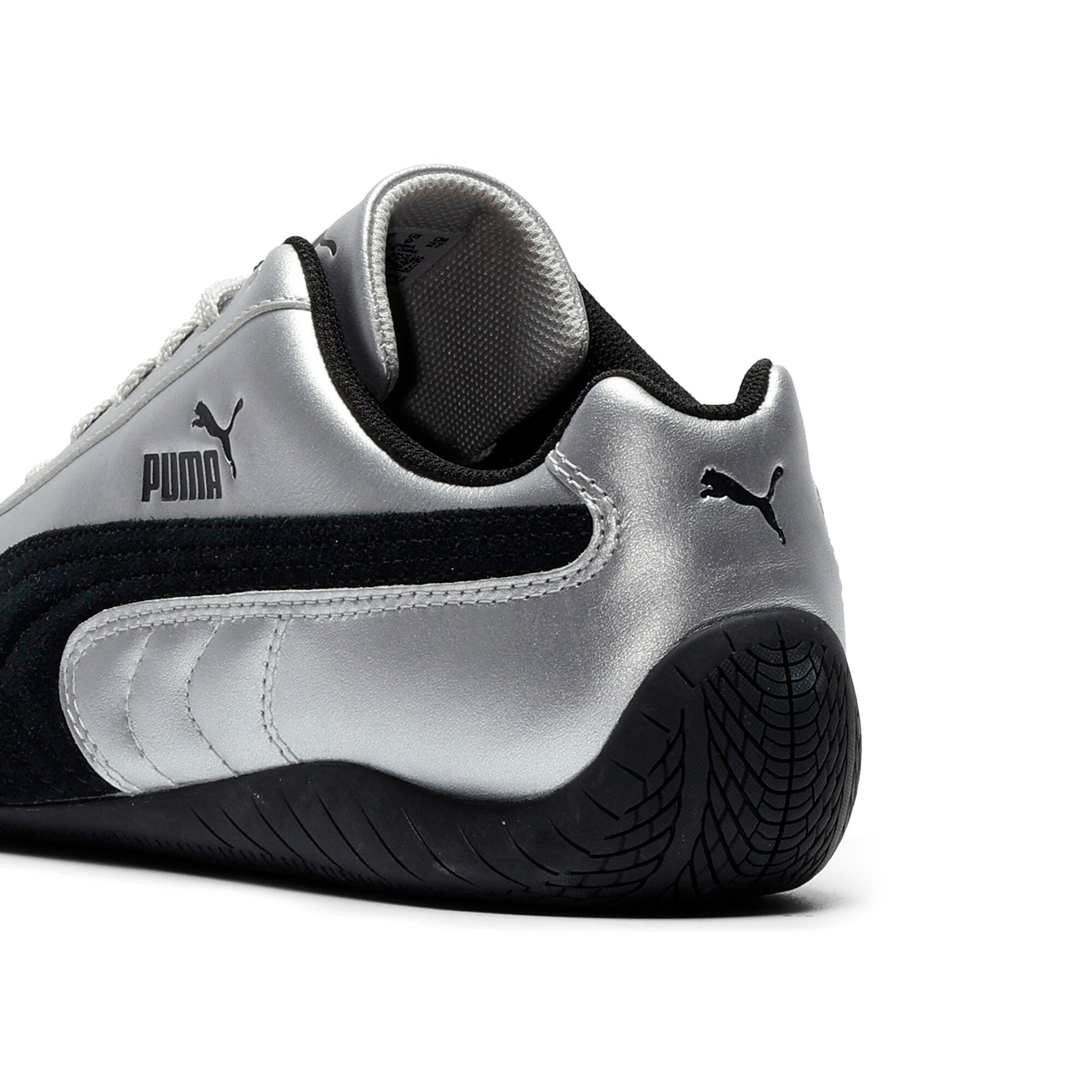 [405357-01] WOMENS PUMA SPEEDCAT METALLIC 'METALLIC SILVER BLACK'