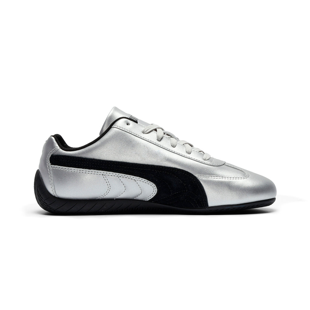 [405357-01] WOMENS PUMA SPEEDCAT METALLIC 'METALLIC SILVER BLACK'