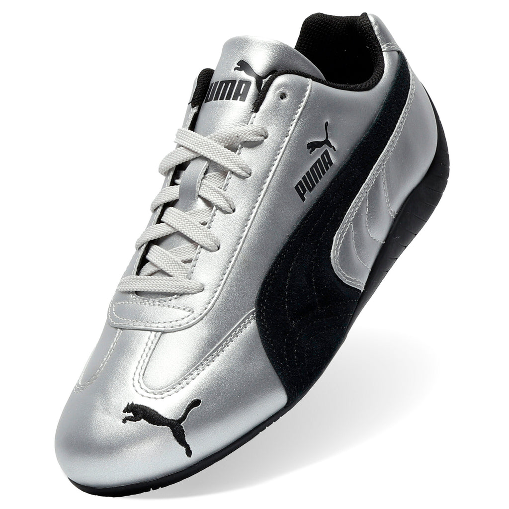 [405357-01] WOMENS PUMA SPEEDCAT METALLIC 'METALLIC SILVER BLACK'