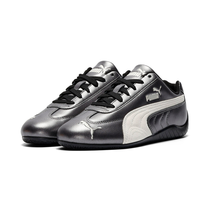 [405357-02] WOMENS PUMA SPEEDCAT METALLIC 'METALLIC BLACK WARM WHITE'