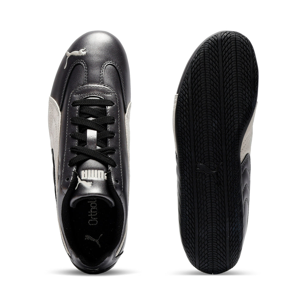 [405357-02] WOMENS PUMA SPEEDCAT METALLIC 'METALLIC BLACK WARM WHITE'