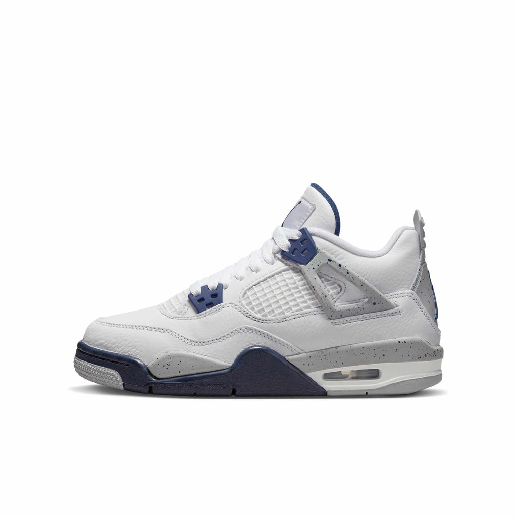 [408452-140] GRADE SCHOOL AIR JORDAN RETRO 4 'MIDNIGHT NAVY'