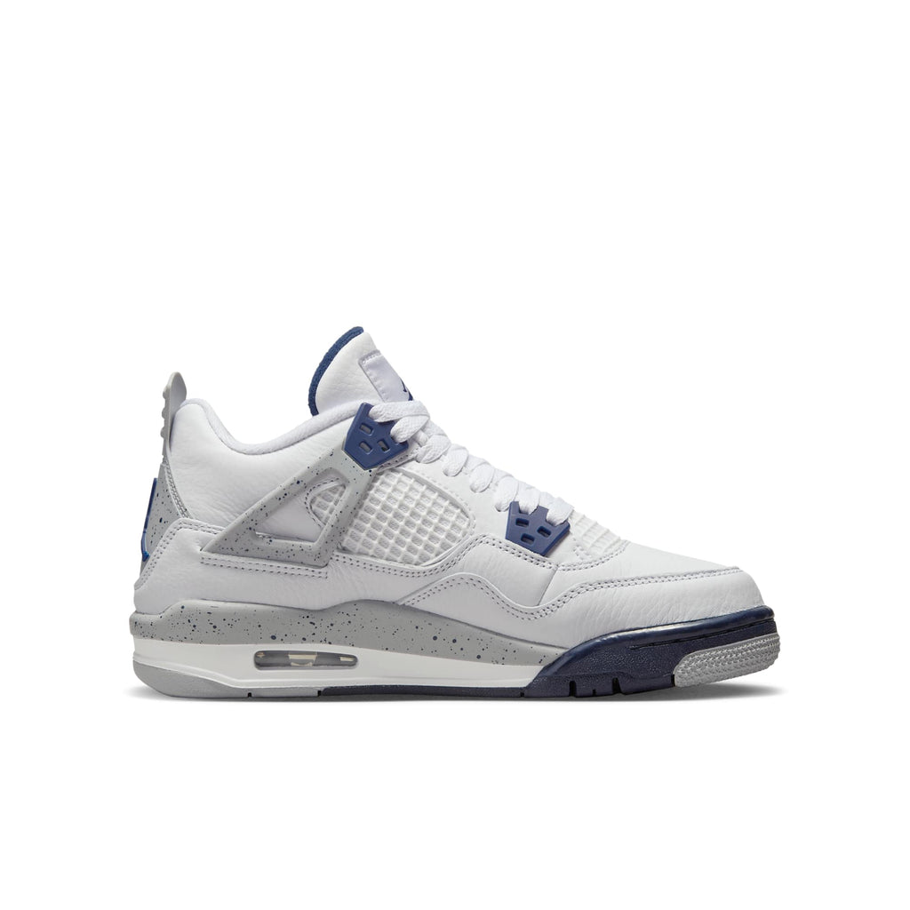 [408452-140] GRADE SCHOOL AIR JORDAN RETRO 4 'MIDNIGHT NAVY'
