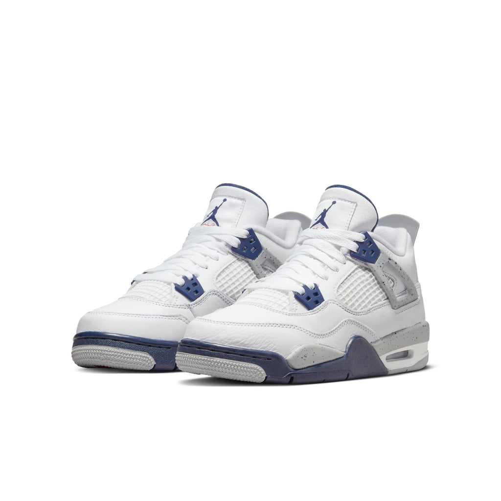 [408452-140] GRADE SCHOOL AIR JORDAN RETRO 4 'MIDNIGHT NAVY'