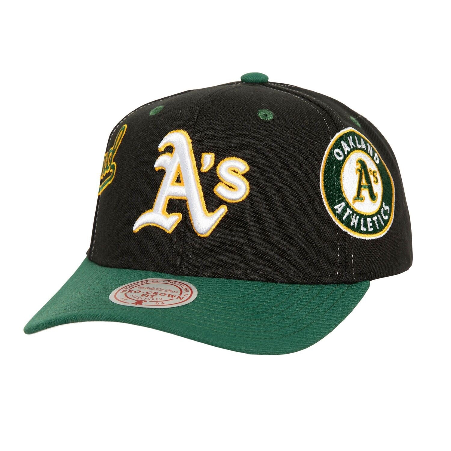 Mens Mitchell & Ness MLB OVERBITE PRO SNAPBACK ATHLETICS