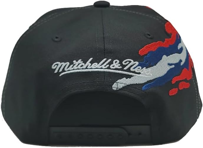 MENS MITCHELL & NESS NHL VINTAGE PAINTBRUSH SNAPBACK JETS - BLACK