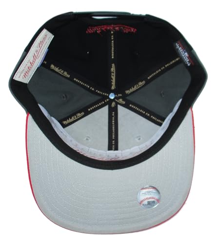 [HY11518-BRSGREY] MENS MITCHELL & NESS MLB TRIPLE PLAY LIBERTY SNAPBACK RED SOX