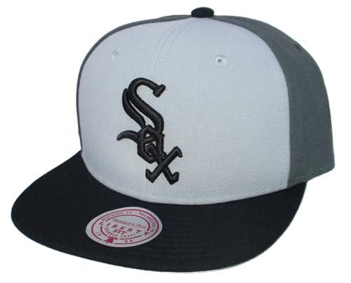 MENS MITCHELL & NESS MLB TRIPLE PLAY LIBERTY SNAPBACK WHITE SOX