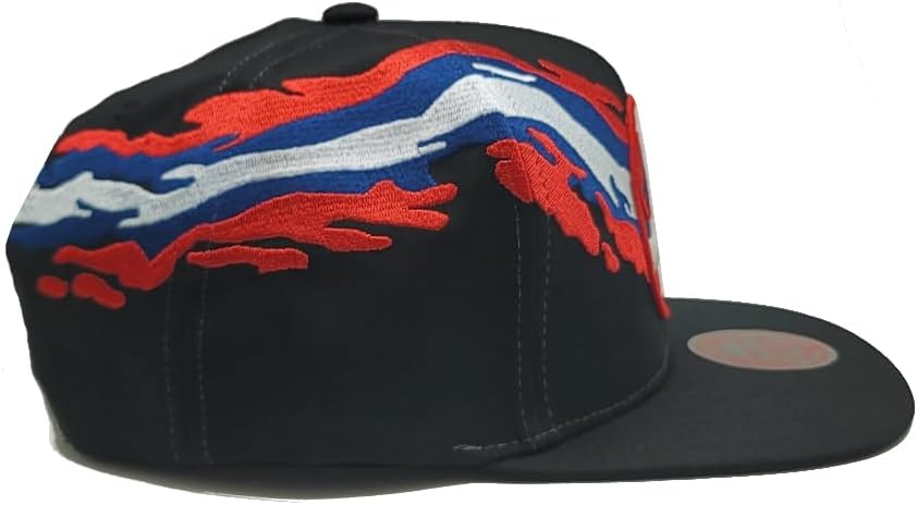 MENS MITCHELL & NESS NHL VINTAGE PAINTBRUSH SNAPBACK JETS - BLACK